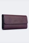 100% Calfskin Women's Wallet-Card Holder newces-006-PR