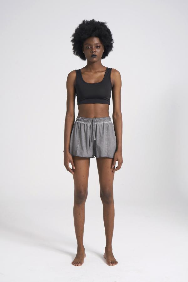 100% Cotton Wide Cut Women's Shorts newces-1044-VG