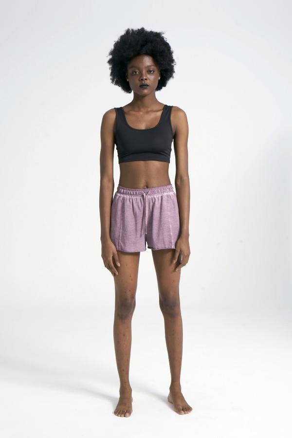 100% Cotton Wide Cut Women's Shorts newces-1044-VR